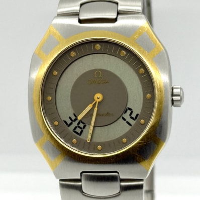 OMEGA オメガ シーマスター ポラリス 3860820 グレー QZ ユニセックス 腕時計 稼働品