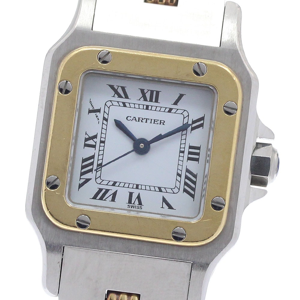 カルティエ サントスガルベSM YGベゼル  自動巻き レディース 【中古】