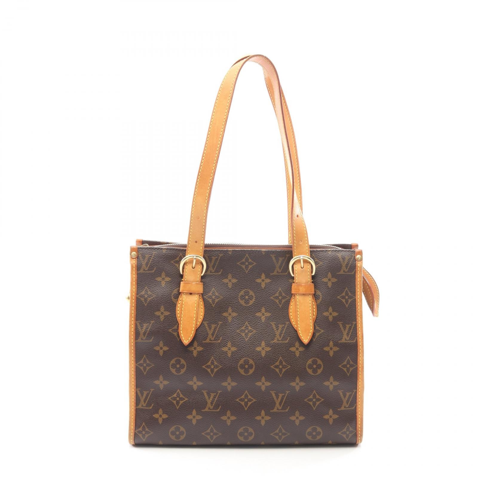 ルイ・ヴィトン LOUIS VUITTON ポパンクール オ モノグラム トートバッグ バッグ PVCコーティングキャンバス レザー レディース ブラウン系 M40007 【中古】