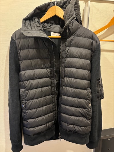 MONCLER Padded Zip-Up Cardigan "Black"