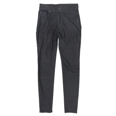 ヒステリックグラマー 美品 スキニーデニムパンツ ボトムス レディース ブラック 24inch 01193AP01 24