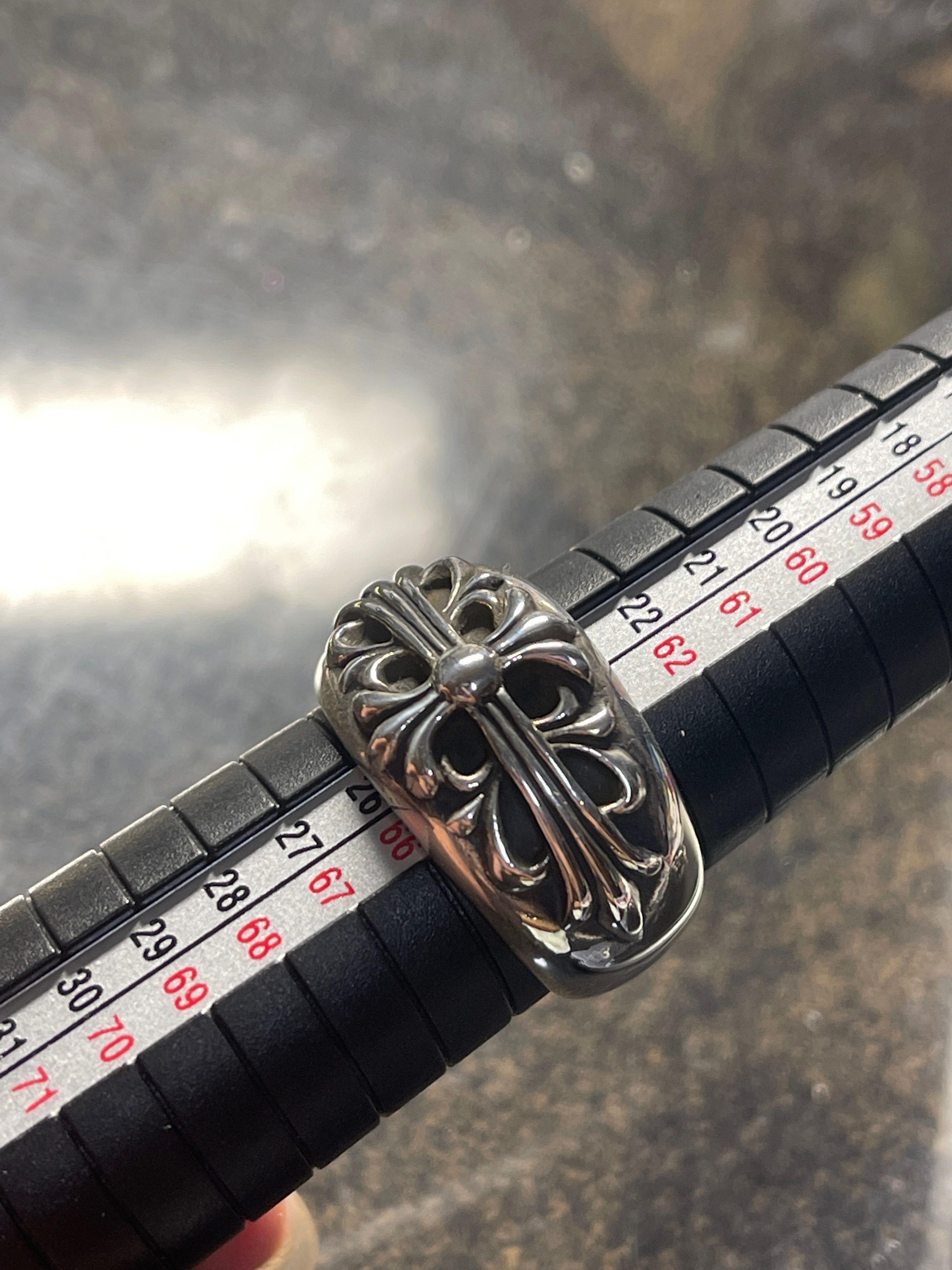 Chrome Hearts Floral Cross Ring "Silver"
