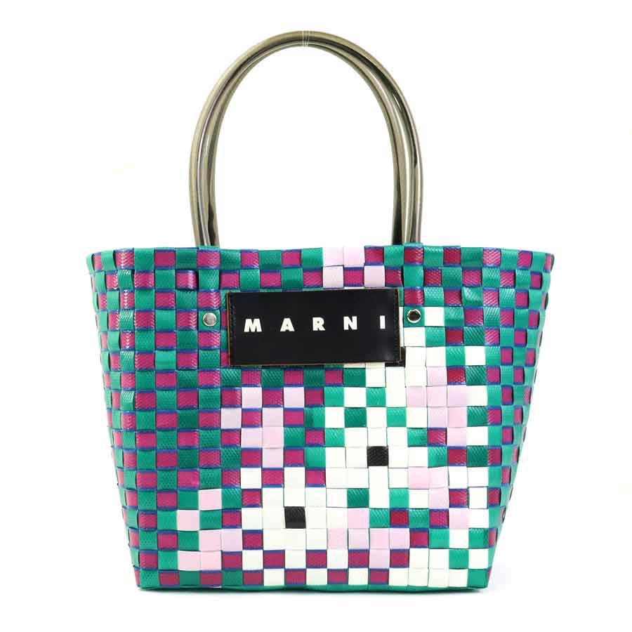 マルニ MARNI ハンドバッグ/ポリプロピレン マルチカラー レディース【中古】 r11377b