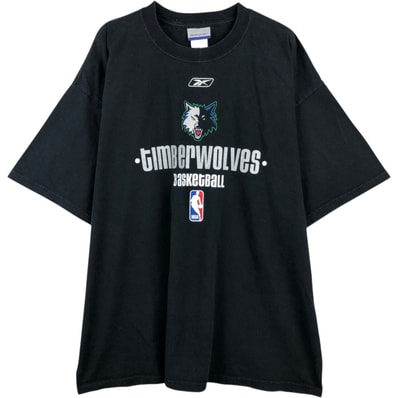古着 リーボック Reebok NBA MINNESOTA TIMBERWOLVES ミネソタ ティンバーウルブズ スポーツプリントTシャツ メンズXL相当/eaa649455