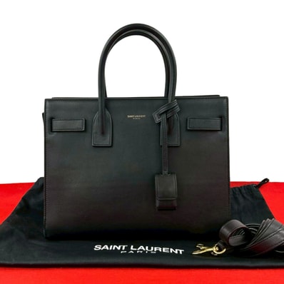YVES SAINT LAURENT イヴ・サンローラン サッドジュール レザー ショルダーバッグ ブラック
54978