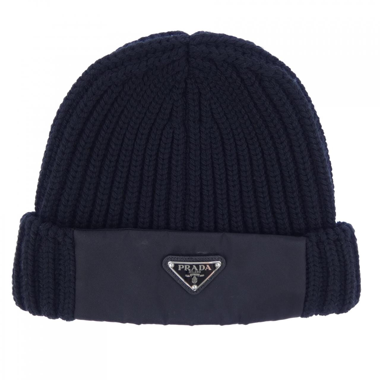 プラダ PRADA トライアングルロゴ UMD446 S202 1WTO ニットキャップ