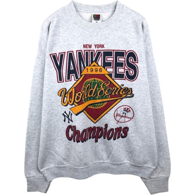 古着 90年代 フルーツオブザルーム FRUIT OF THE LOOM MLB NEW YORK YANKEES ニューヨークヤンキース プリントスウェットシャツ トレーナー メンズXL相当 ヴィンテージ/eaa673811