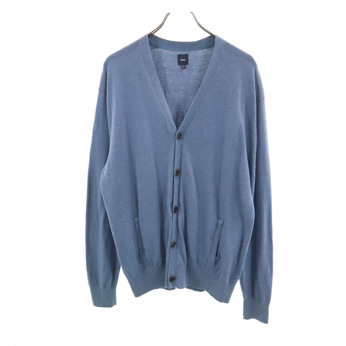 GAP ギャップ 長袖 Vネック ニットカーディガン XL ネイビー系