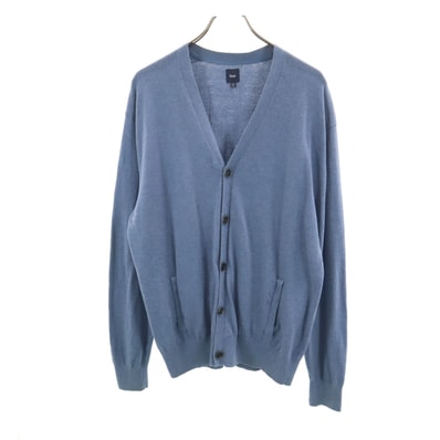 GAP ギャップ 長袖 Vネック ニットカーディガン XL ネイビー系