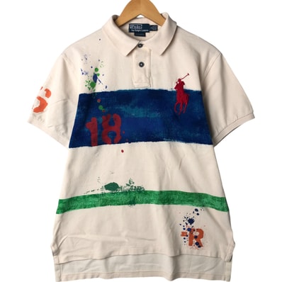 古着 ラルフローレン Ralph Lauren POLO by Ralph Lauren ビッグポニー 半袖 ポロシャツ メンズL相当/eaa561854
