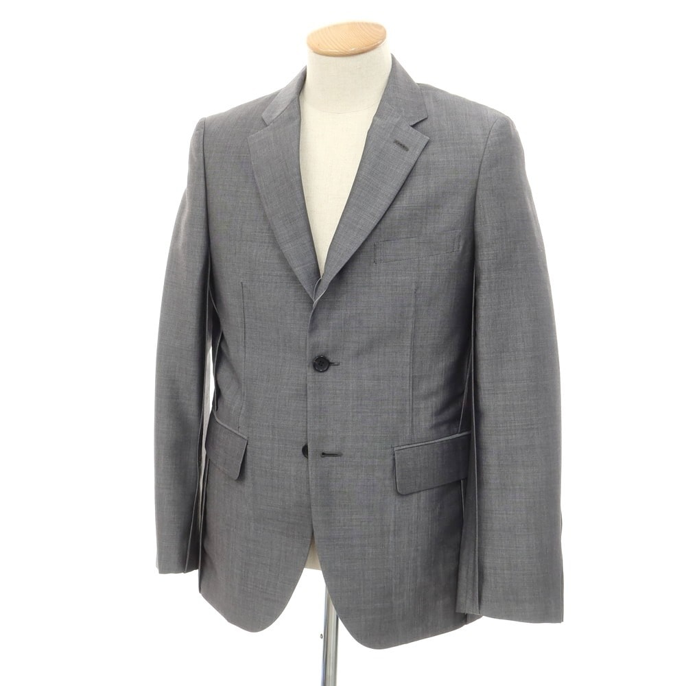 【中古】コムデギャルソン オムドゥ COMME des GARCONS HOMME DEUX 2024年春夏 モヘヤ ウール テーラードジャケット グレー【サイズS】【メンズ】