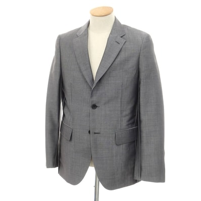 【中古】コムデギャルソン オムドゥ COMME des GARCONS HOMME DEUX 2024年春夏 モヘヤ ウール テーラードジャケット グレー【サイズS】【メンズ】