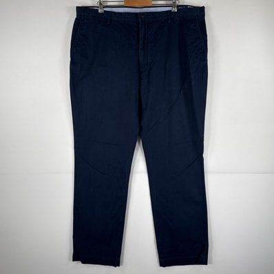 古着 ポロ・ラルフローレン POLO RALPH LAUREN チノパンツ ポロチノ ワンポイント スラックス 大きいサイズ w44 L34 ネイビー メンズ