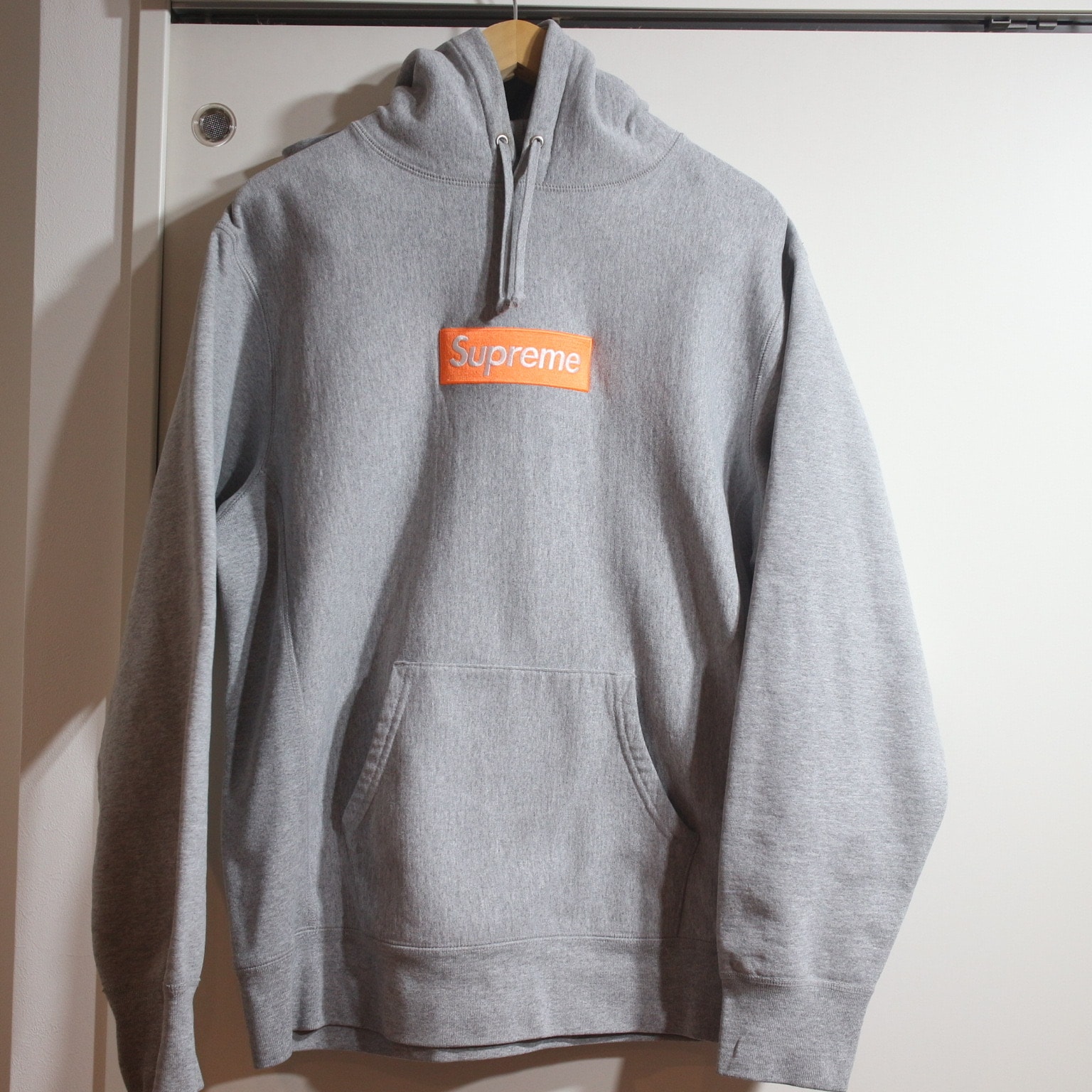 Supreme Box Logo Hooded Sweatshirt "Hether Grey" (17FW)
