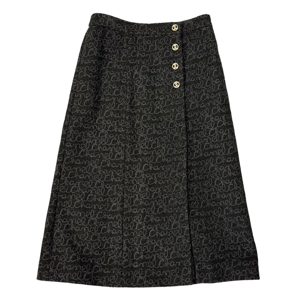シャネル ロングスカート ウール レディース CHANEL 中古