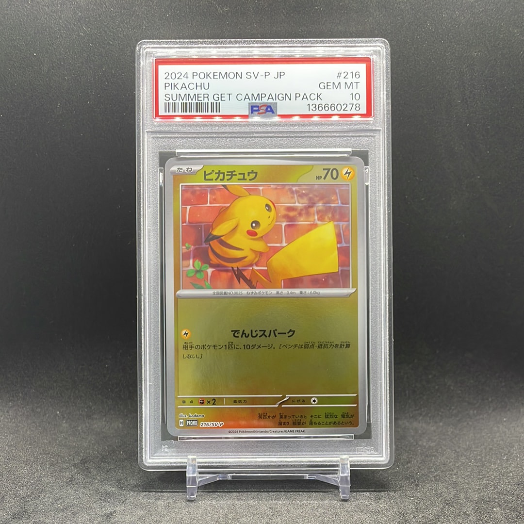 ピカチュウ P [SV-P 216](プロモカードパック「ポケカの夏がキタ!プロモカードGetキャンペーン!」)
