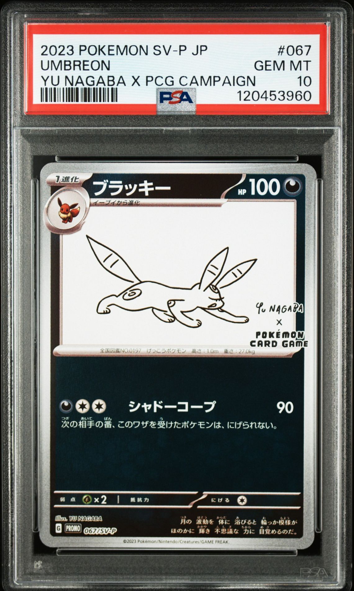 ブラッキー: プロモ (ナガバブラッキー) [SV-P 067](「YU NAGABA×ポケモンカードゲーム」プロモーションカード「SV-P」)
