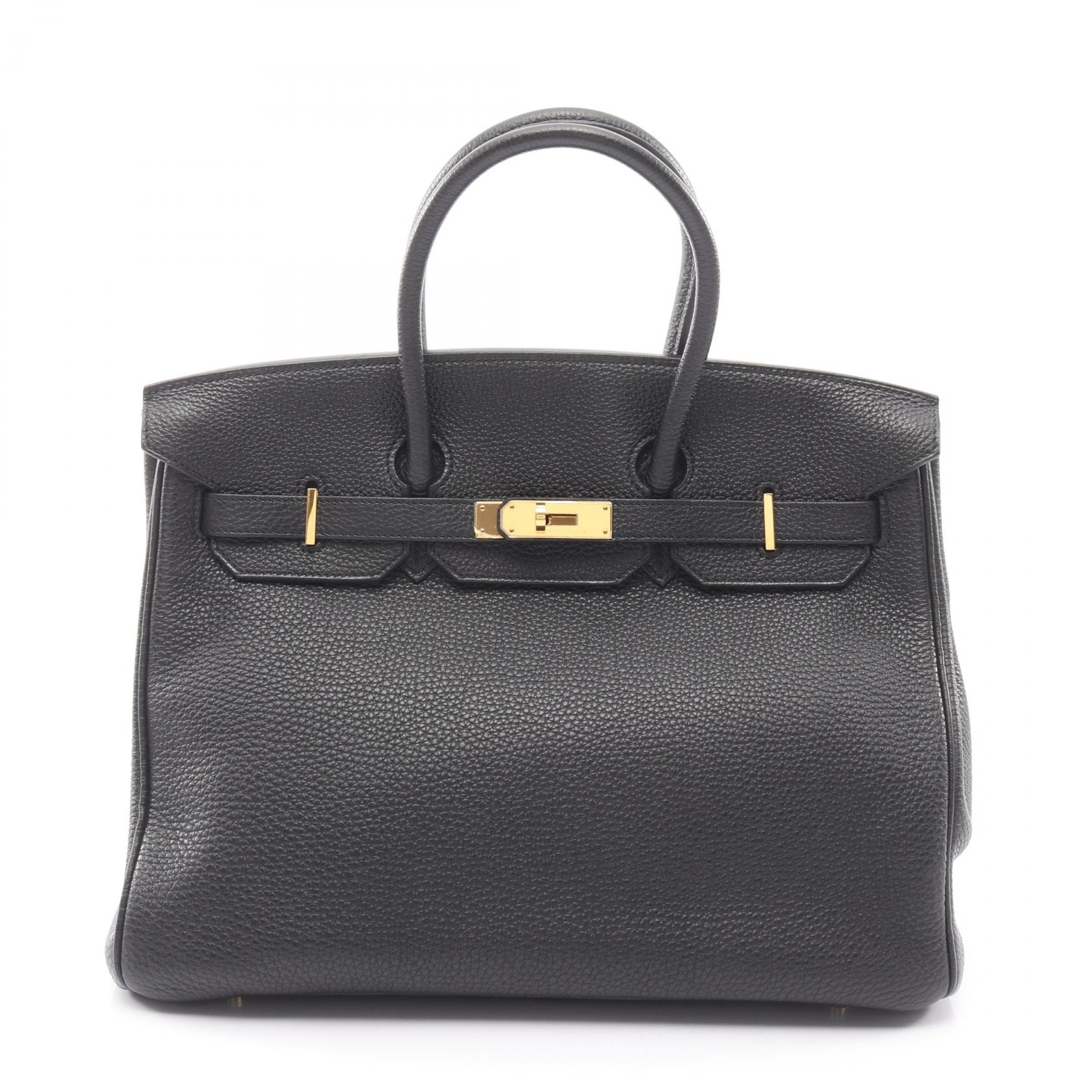 エルメス HERMES バーキン35 ハンドバッグ バッグ レザー トゴ トゴ □O刻印(2011年製造) レディース ブラック系 【中古】