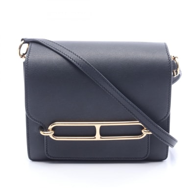 エルメス HERMES ロウリス ミニ ショルダーバッグ バッグ レザー カーフ(牛革) ヴォースイフト ヴォースイフト Y刻印(2020年製造) レディース ブラック系 【中古】