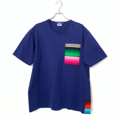 JUNYA WATANABE MAN PATCHWORK S/S T-SHIRT Navy