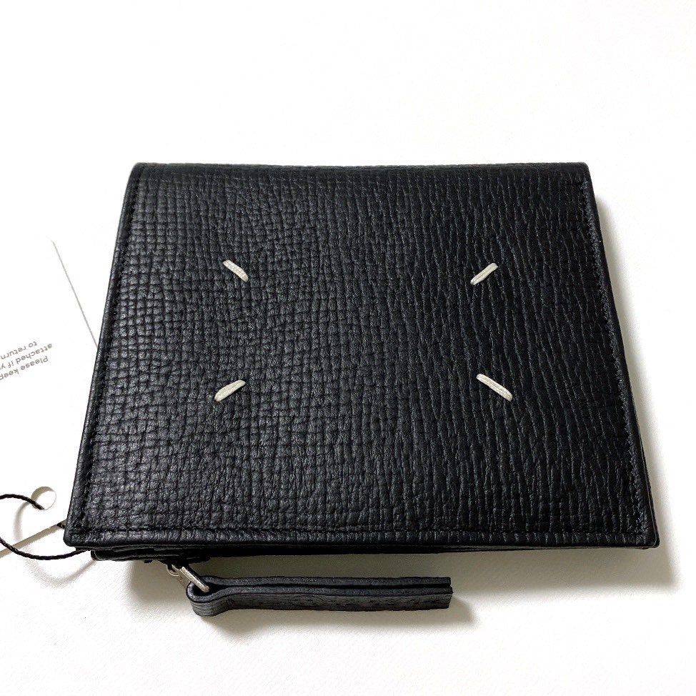 新品 正規品 マルジェラ 財布 二つ折り レザー ウォレット ブラック