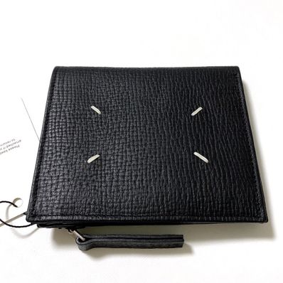 新品 正規品 マルジェラ 財布 二つ折り レザー ウォレット ブラック