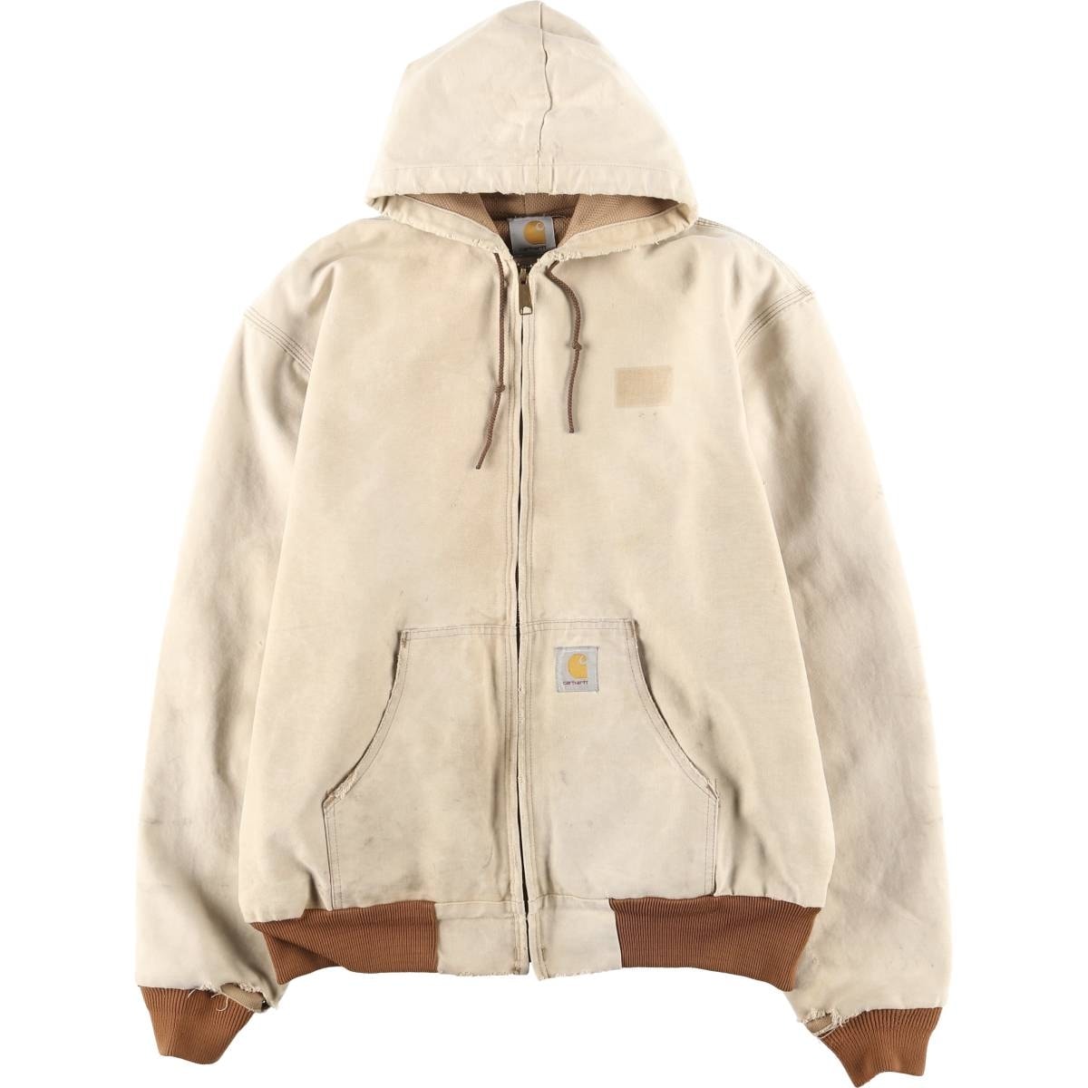 古着 00年代 カーハート Carhartt アクティブジャケット ダックフルジップパーカー USA製 メンズXL相当/eaa459131