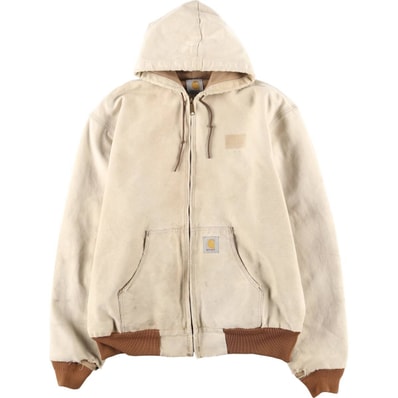 古着 00年代 カーハート Carhartt アクティブジャケット ダックフルジップパーカー USA製 メンズXL相当/eaa459131