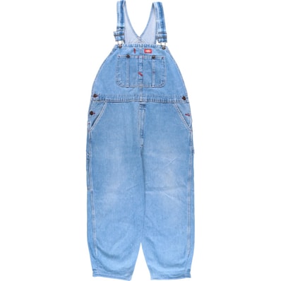 古着 ビッグサイズ ディッキーズ Dickies デニムオーバーオール メンズw41相当/eaa459837