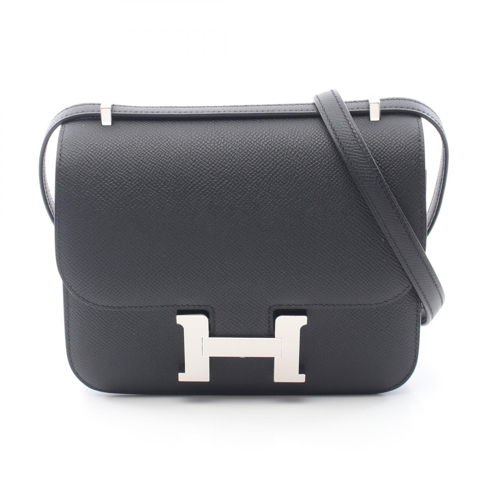 エルメス HERMES コンスタンス3 ミニ ショルダーバッグ バッグ レザー ヴォーエプソン レディース ブラック系 083905CK 【中古】
