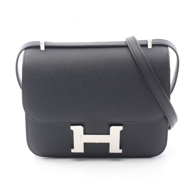 エルメス HERMES コンスタンス3 ミニ ショルダーバッグ バッグ レザー ヴォーエプソン レディース ブラック系 083905CK 【中古】