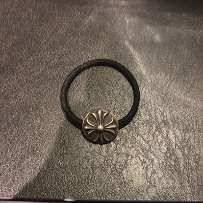 Chrome Hearts Cross Ball Hair Band "Black"