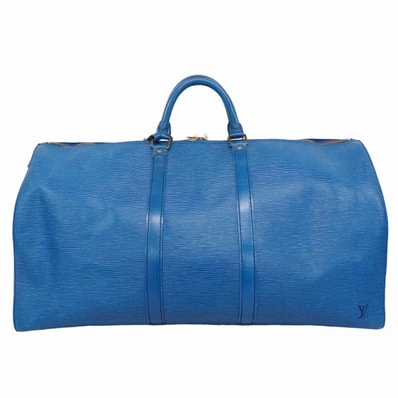 【6dc2381-k】ルイヴィトン ボストンバッグ エピ キーポル55 M42955 トレドブルー【中古】メンズ レディース ユニセックス