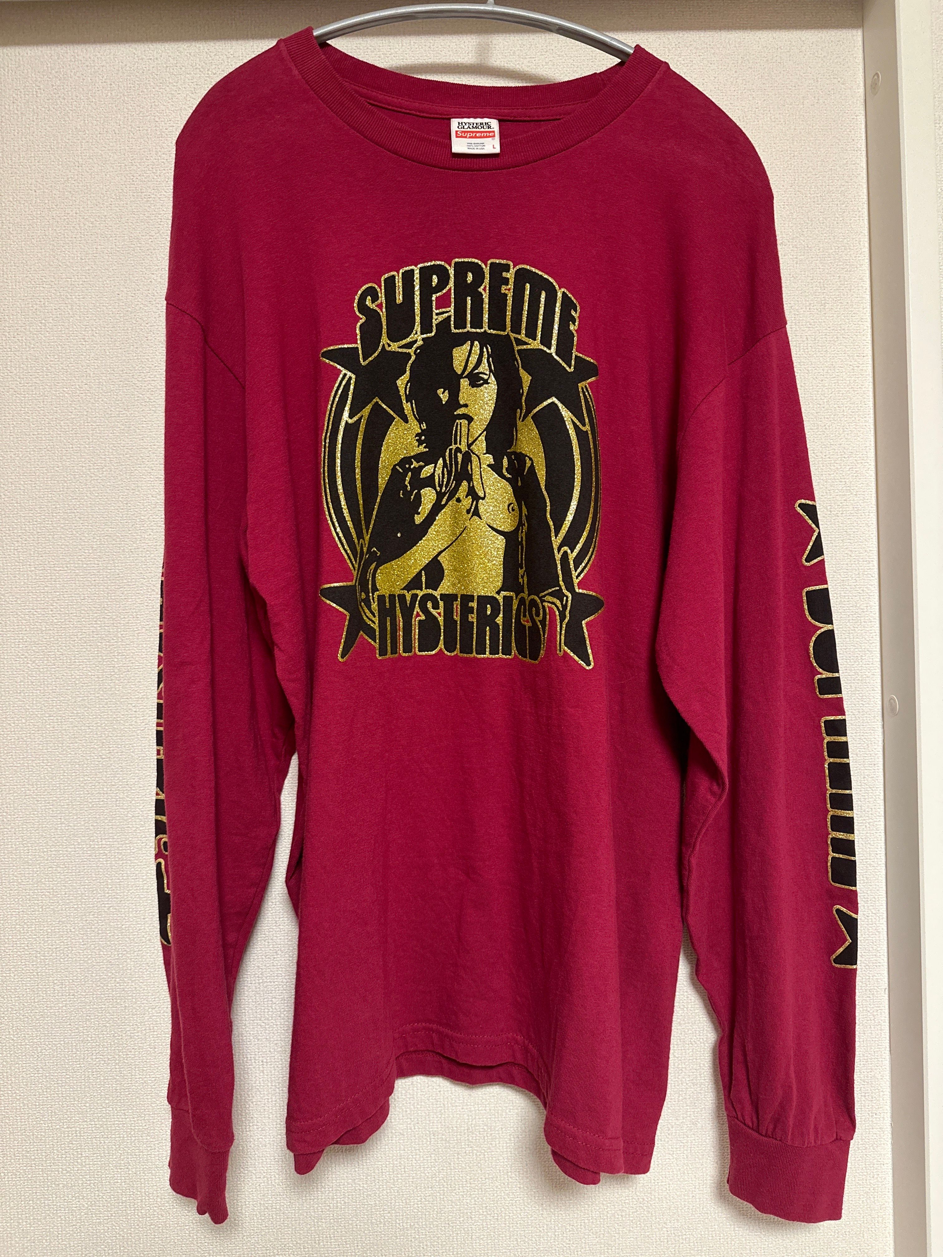 Supreme x HYSTERIC GLAMOUR L/S Tee "Burgundy"