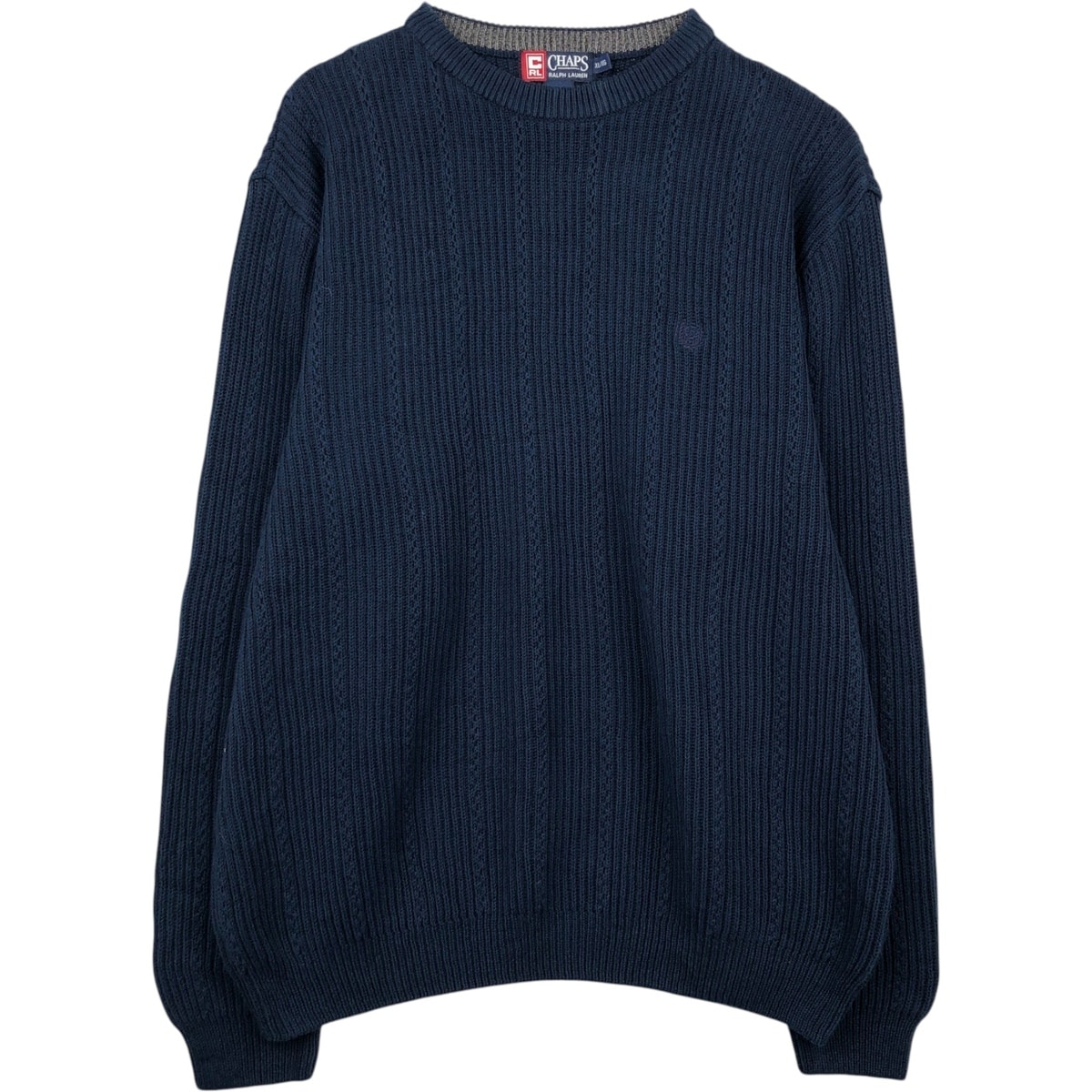 古着 ラルフローレン Ralph Lauren CHAPS チャップス コットンニットセーター メンズXL相当/eaa637268