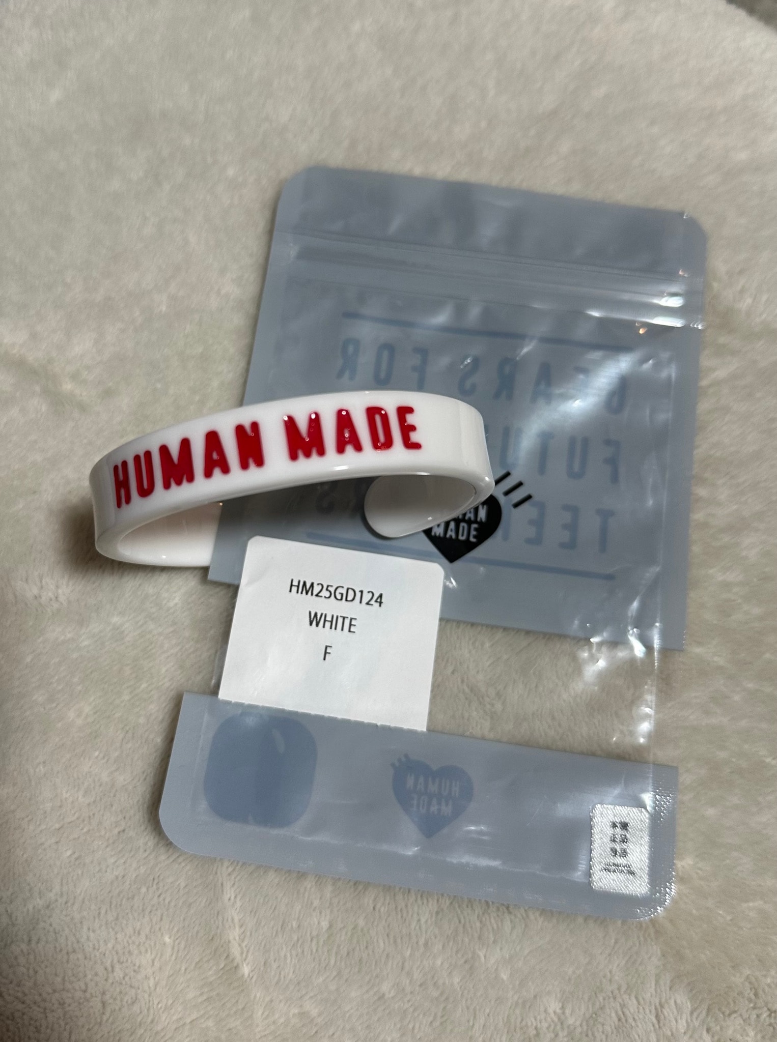 HUMAN MADE Acrylic Bangle #2 "White"