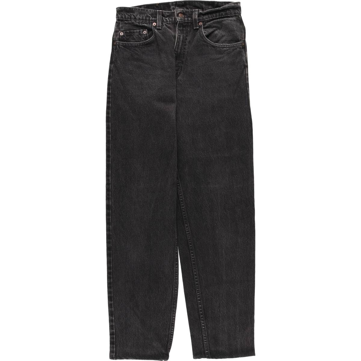 古着 90年代 リーバイス Levi's 550 RELAXED FIT TAPERED LEG ブラックデニム テーパードデニムパンツ USA製 メンズw31相当 ヴィンテージ/evb033165