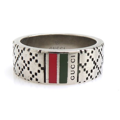 グッチ GUCCI リング・指輪 シルバー925 シルバー メンズ 22号【中古】 h32249
