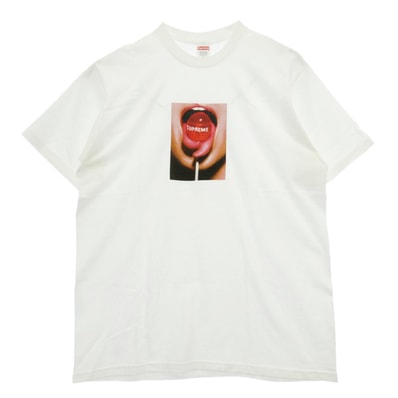 Supreme シュプリーム 24AW Lollipop Tee ロリポップ クルーネック 半袖 Tシャツ ホワイト系 L【中古】