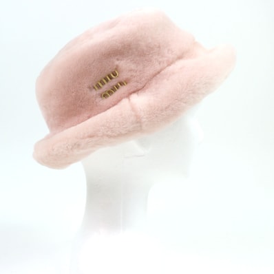 極美品 ミュウミュウ
ハット ピンク レディース S 57cm 5HC196