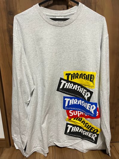 Supreme / Thrasher® Multi Logo L/S Tee "Ash Grey"