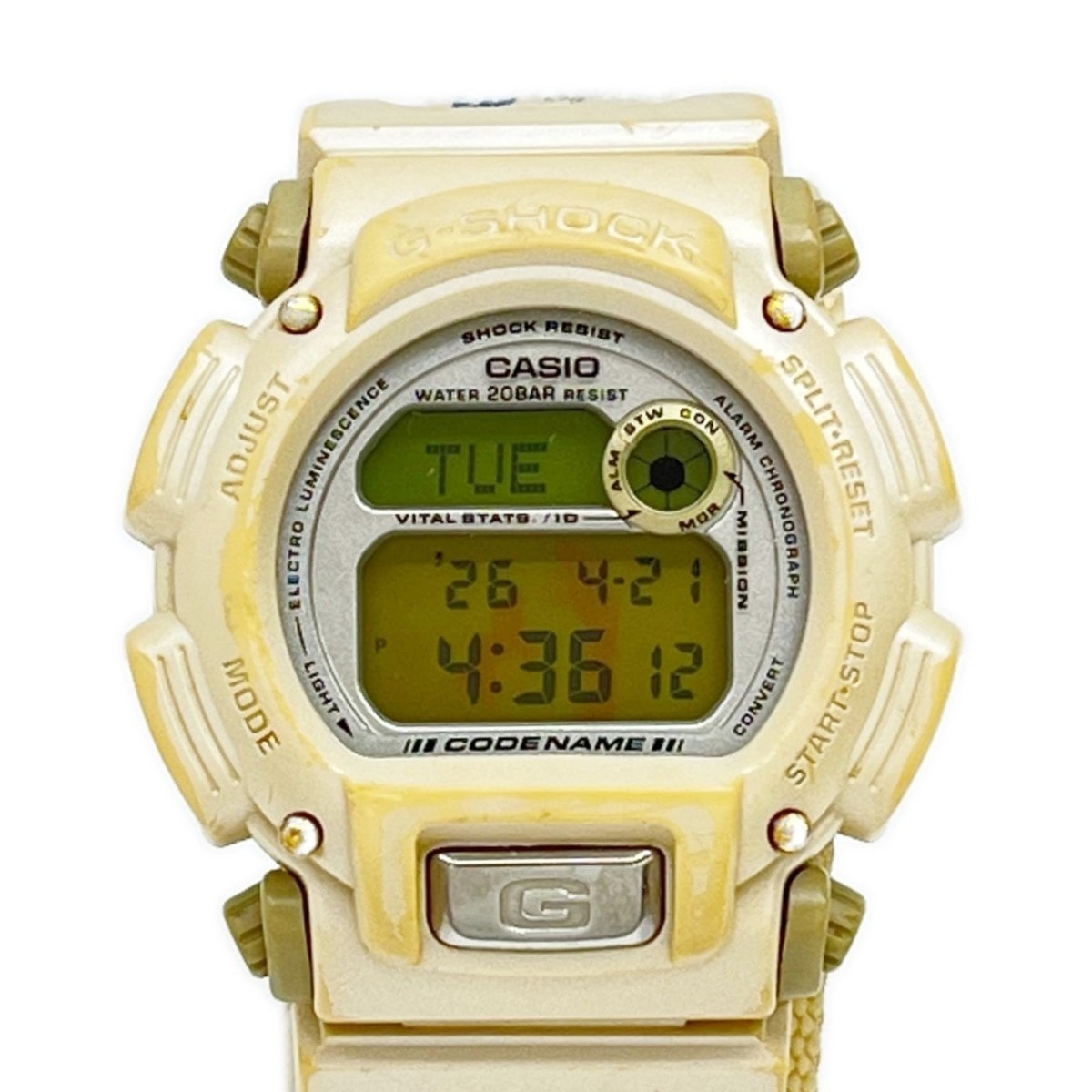 CASIO カシオ 腕時計 クォーツ G-SHOCK 本体のみ 色褪せ・汚れアリ DW-8800 ホワイト