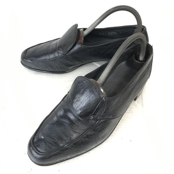 バリー/BALLY of Switzerland★本革/ローファー/モカシン【6.5E/24.5-25.0/黒/BLACK】スイス製★ビジネス/dress shoes◆F-180