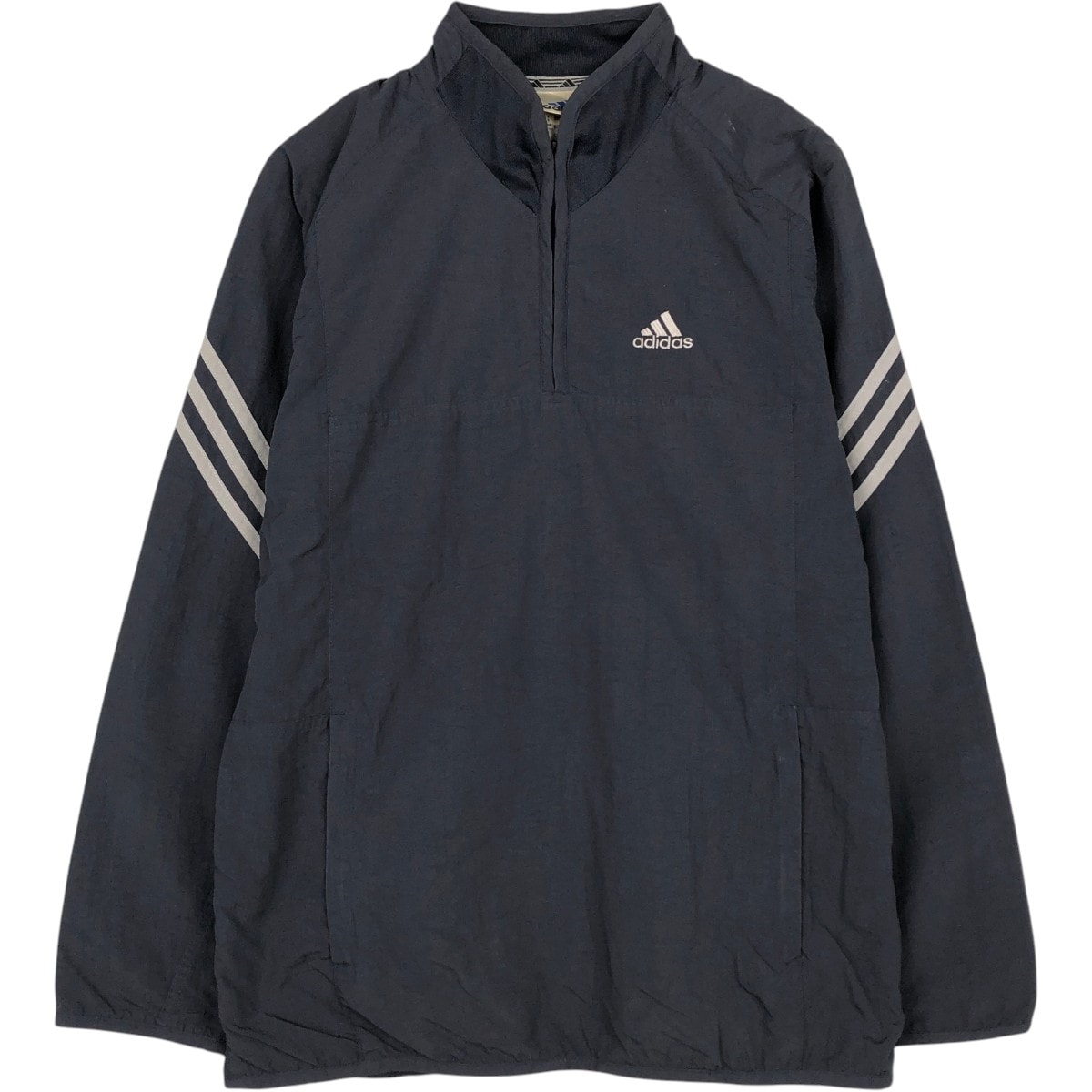 古着 00年代 アディダス adidas ハーフジップ ナイロンプルオーバー メンズL相当/eaa673363