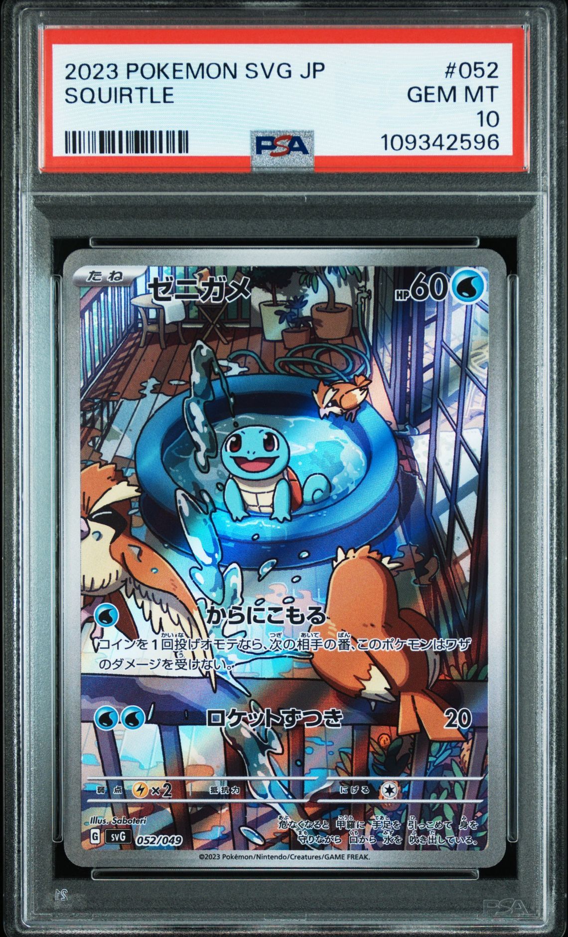 ゼニガメ :フルイラスト [SVG 052/049](スペシャルデッキセットex「フシギバナ・リザードン・カメックス」)