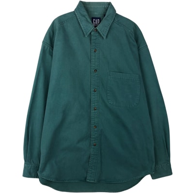 古着 90年代 ギャップ GAP オールドギャップ 長袖 コットンシャツ メンズL相当 ヴィンテージ/eaa642819