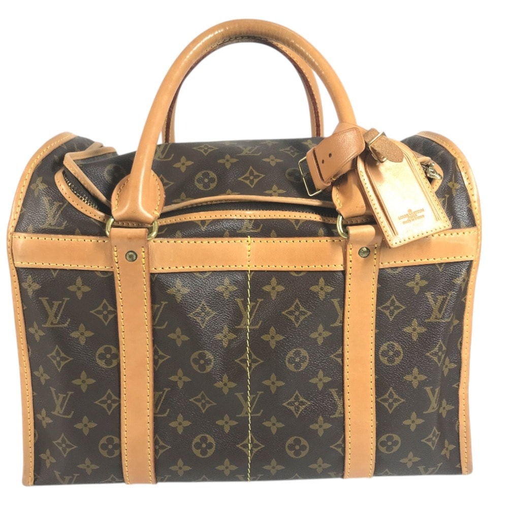 ルイヴィトン LOUIS VUITTON サック シャスール M41924 モノグラム ペットキャリー 小型犬用 キャリーバッグ ハンドバッグ ボストンバッグ モノグラムキャンバス ブラウン