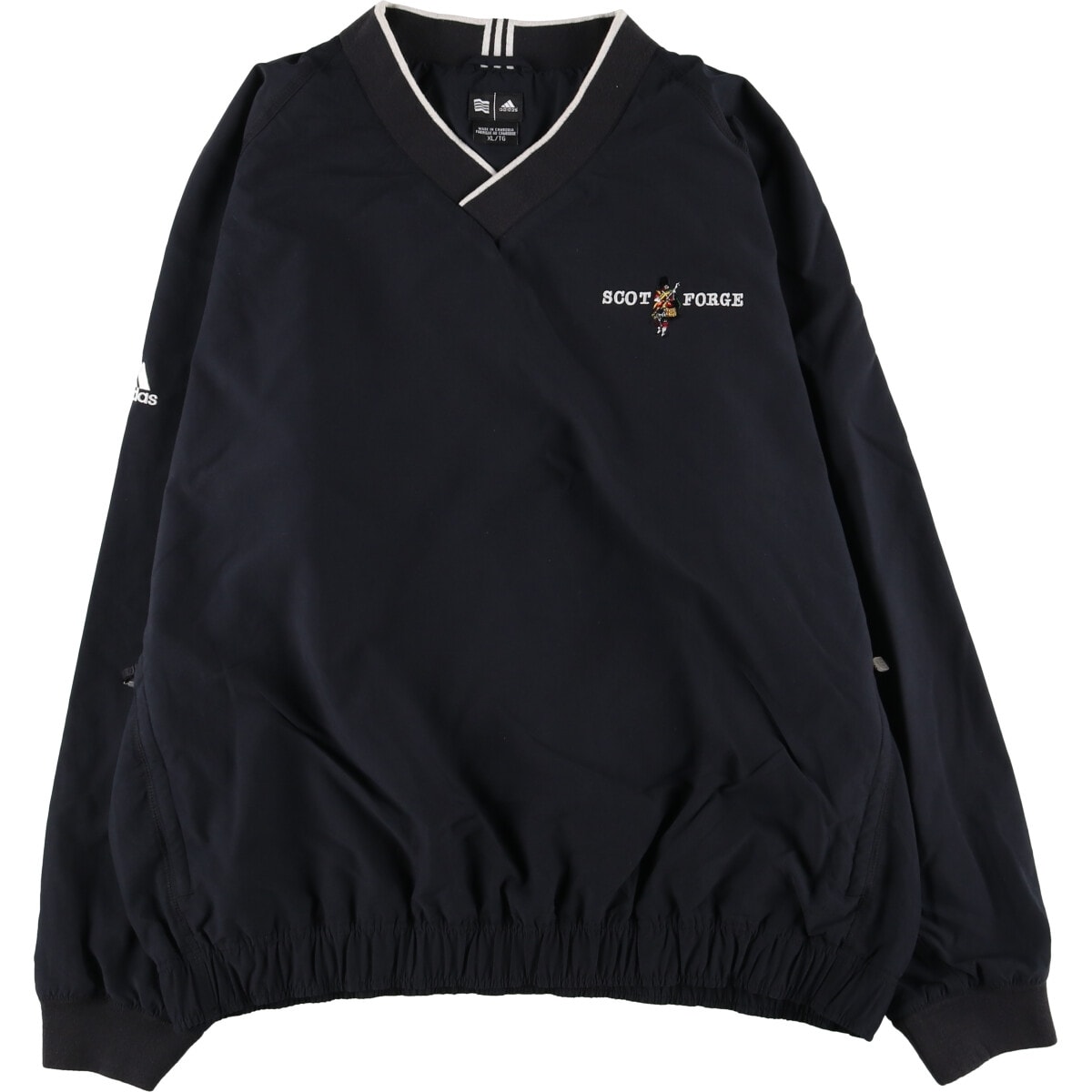 古着 00年代 アディダス adidas CLIMAPROOF Vネック ウォームアッププルオーバー メンズXL相当/eaa515819