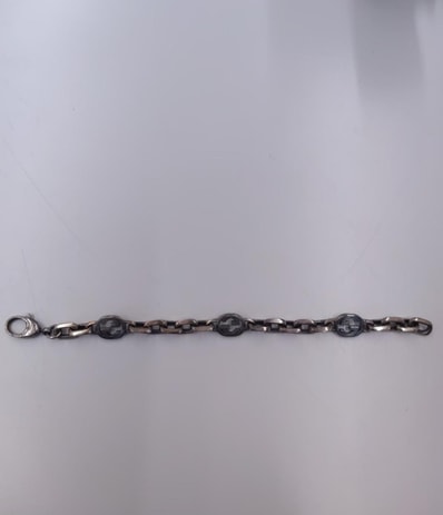 GUCCI Silver Bracelet With Interlocking G