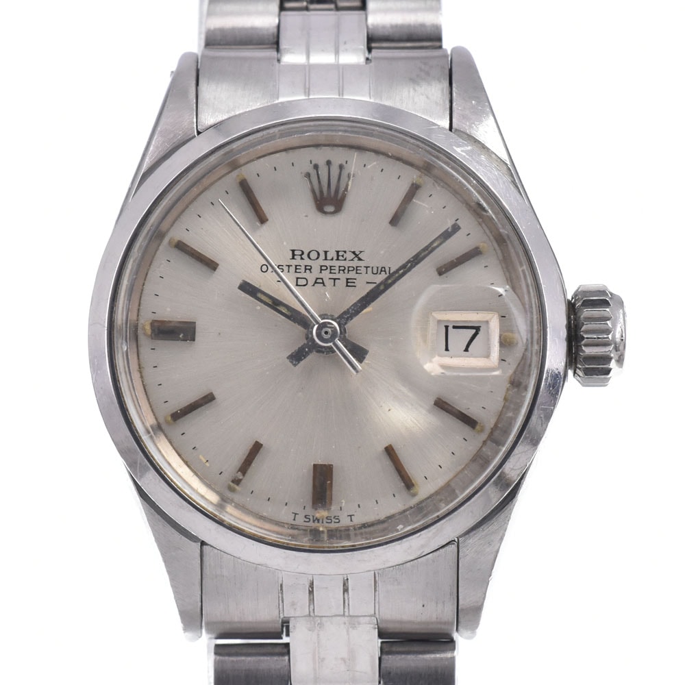 ロレックス ROLEX 6516 ヴィンテージ オイスターパーペチュアルデイト Cal.1161 シルバー 自動巻き レディース 腕時計 R#149254
